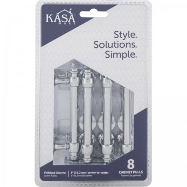 Hardware Resources K2083PC-8 Cabinet Pull 4 In Overall Length 3 In Center to Center
