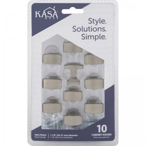 Hardware Resources K083SN-10 Satin Cabinet Knob 1-1/8 In Overall Length