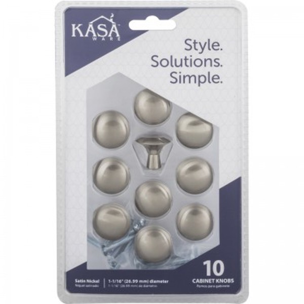 Hardware Resources K755SN-10 Cabinet Knob 1-1/16 Inch Diameter Satin