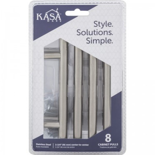 Hardware Resources K39496SS8 Cabinet Pull 154mm Overall 96mm Center to Center Stainless Steel