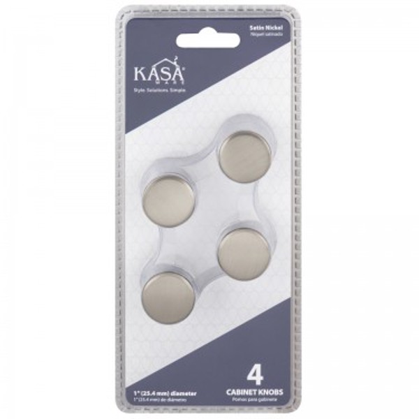Hardware Resources K512SN-4 Cabinet Knob 1 In Diameter Satin