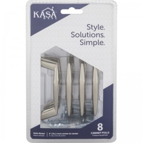 Hardware Resources K7553SN-8 Cabinet Pull 3-3/4 In Overall Length 3 In Center to Center Satin
