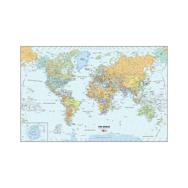 Brewster Home Fashion WPE99074 Dry and Erase Decal World