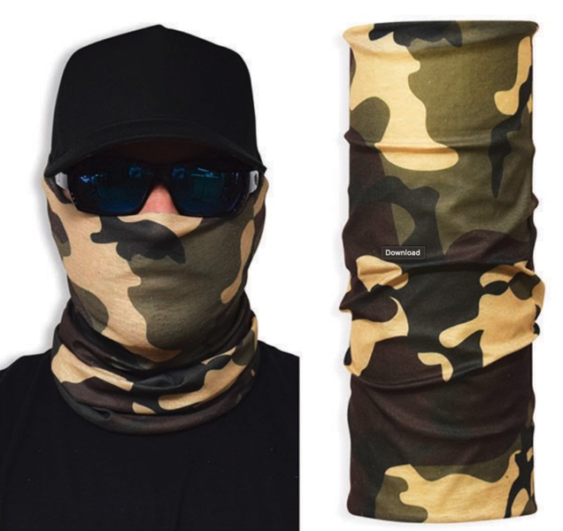 John Boy CAMO Face Guard Green