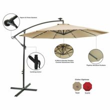 SUN-RAY10FT 801044 10 Ft Offset Solar Umbrella