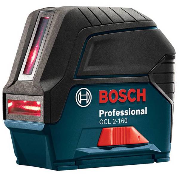 Bosch GCL 2-160 Self Leveling Cross Line Laser with Plumb Points