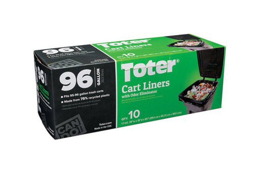 TOTER GB096-R1000 Cart Liner 96 Gal Capacity 10 Liners Per Box