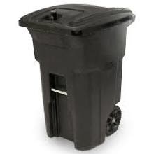 25B64-04BKS 64 Gal Trash Can Cart