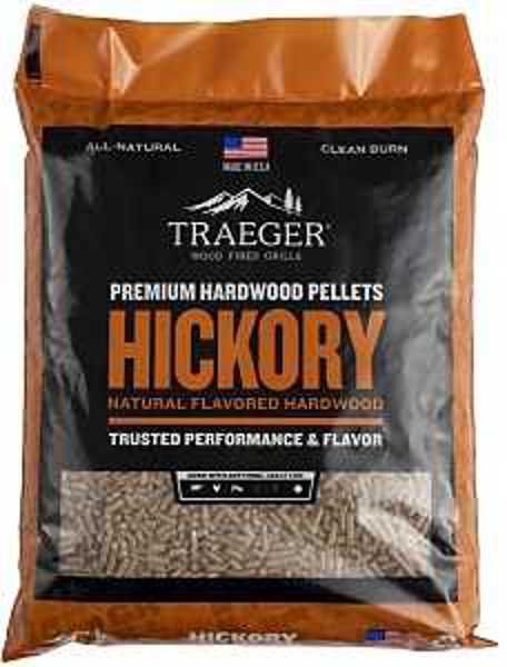 Traeger Pellet Grills PEL319 Grill Accessories 20 lb Hickory Wood Pellet