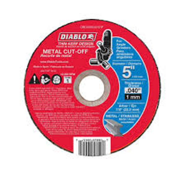 Diablo DBD050040101F Abrasive Wheel 5 In 0.040 In Thickness 7/8 In Arbor Metal Cutting