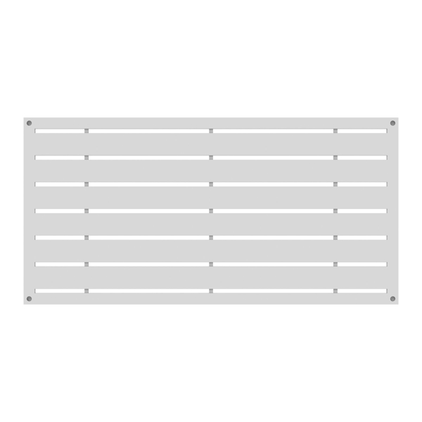 XPANSE 73042821 Decorative Screen Panel 0.3 In x 23.75 In x 3.968 Ft White