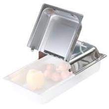 575532 Hinged Dome Cover Full Size Rectangular Hotel Pan Lid