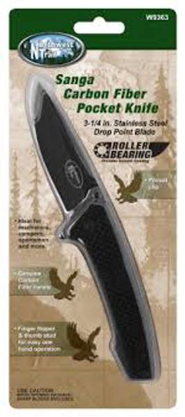 Performance Tools W9363 Pocket Knife Sanga Carbon Fiber