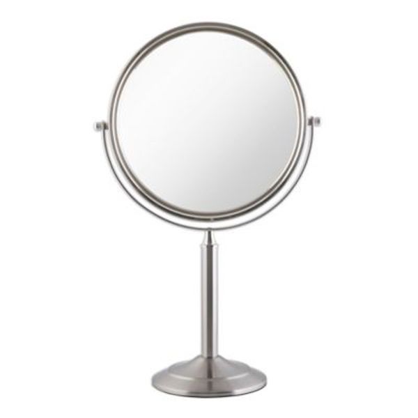 ZADRO VAN943 Vanity Mirror Satin Nickel 1X 3X Magnification Non-Lit