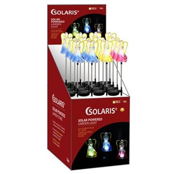 Alpine Corporation SOT886 Solar Angel LED Stakes Assorted