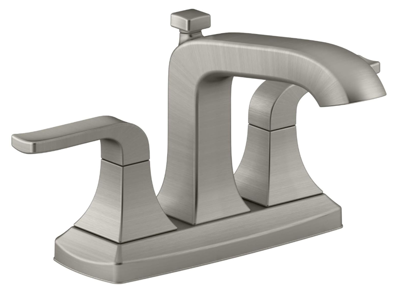 Kohler R76215-4D-BN Rubicon Two-Handle Bath Faucet 4 In Vibrant Brushed Nickel