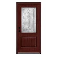 Fiberglass door geometric design