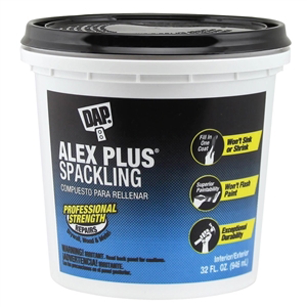 DAP INC 18746 Spackling Compound 32 Oz Quart Tub