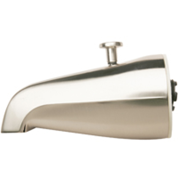 PLUMB PAK PP825-311BN Bathtub Spout Brushed Nickel 1/2 In or 3/4 In Pipe