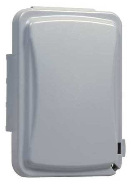 Hubbell Electrical Products MM110G Weatherproof Cover 1 Gang Box Plastic Gray
