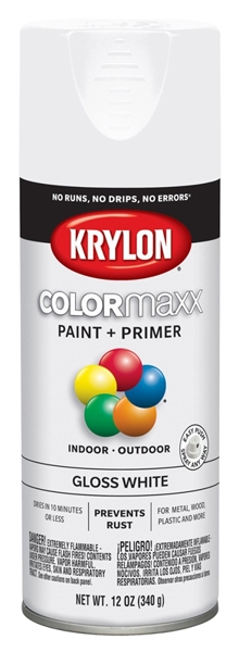 KRYLON K05545007 Paint Spray Gloss White ColorMaxx