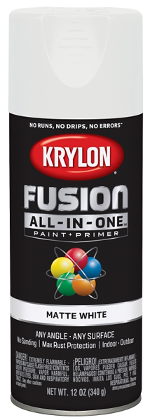 KRYLON K02764007 Fusion All In One Spray Paint White Matte