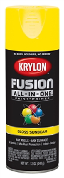 KRYLON K02725007 Gloss Spray Paint 12 Oz Sunbeam Fusion All In One