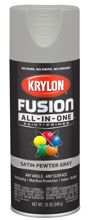 K02744007 Gray Pewter Fusion All In One Satin Spray Paint