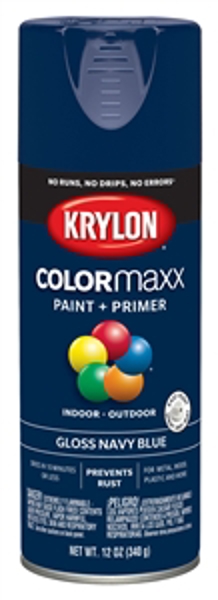 KRYLON K05529007 Gloss Spray Paint 12 Oz Navy Blue