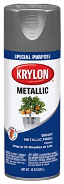 Krylon K01403777 Paint Spray Aluminum Metallic Dull Silver