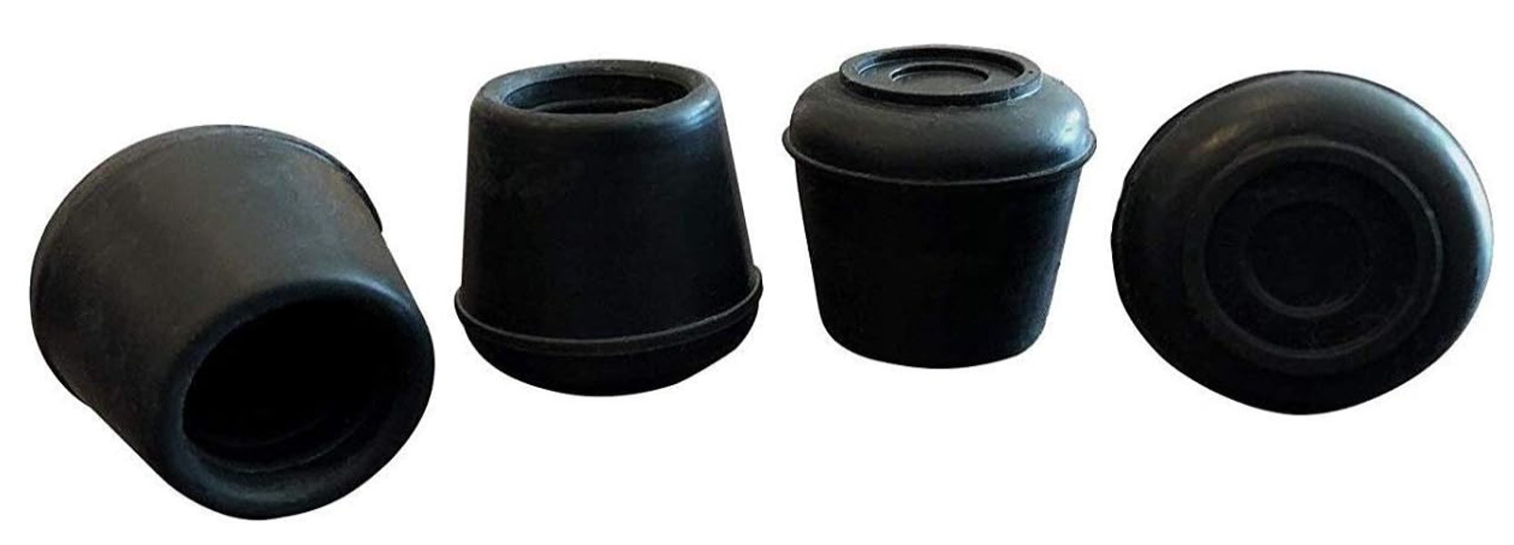 Shepherd Hardware 9128 Round Rubber Furniture Leg Tip 1 In Black