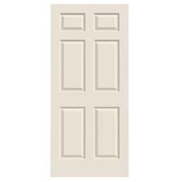 JELD-WEN 6PFGTEX3068 6-Panel Fiberglass Door 3/0 X 6/8 Textured