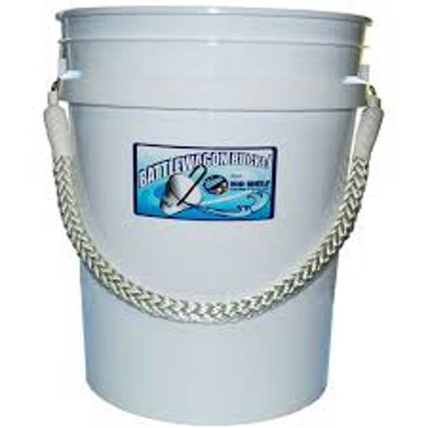 90515WRP CWH SALES COMPANY 90515 Bucket White with White Rope Handle