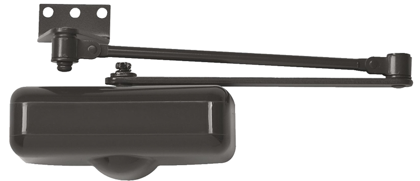 Tell Manufacturing DC100080 Door Closer 32 In Residential Stainless Steel Brown