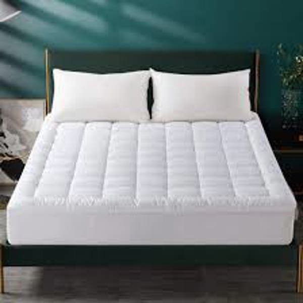 Global Weavers Corp 3HMPADCF Mattress Pad Full 300 Thread Count Dobby Cover Up to 21 In