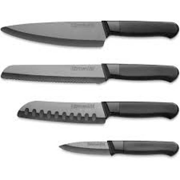 KitchenAid KKCER04CSBL Ceramic Knife Set 4Pc Black