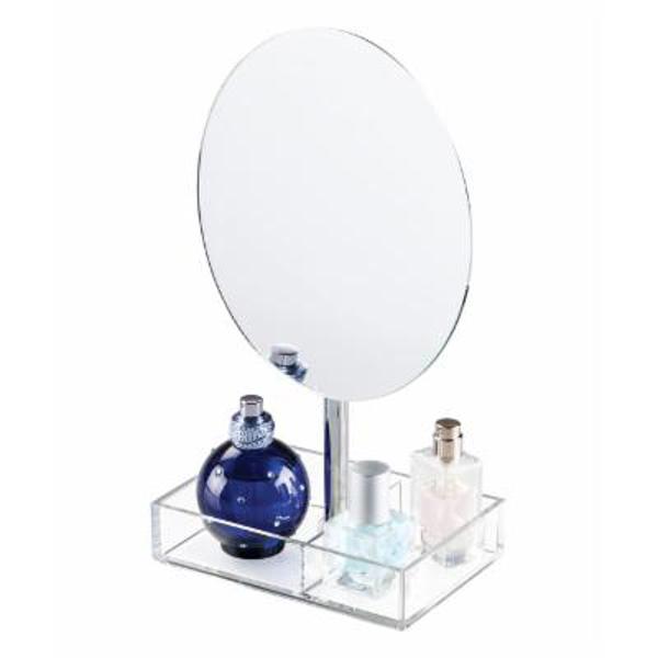 InterDesign 20680 Brushed Vanity Mirror Clear
