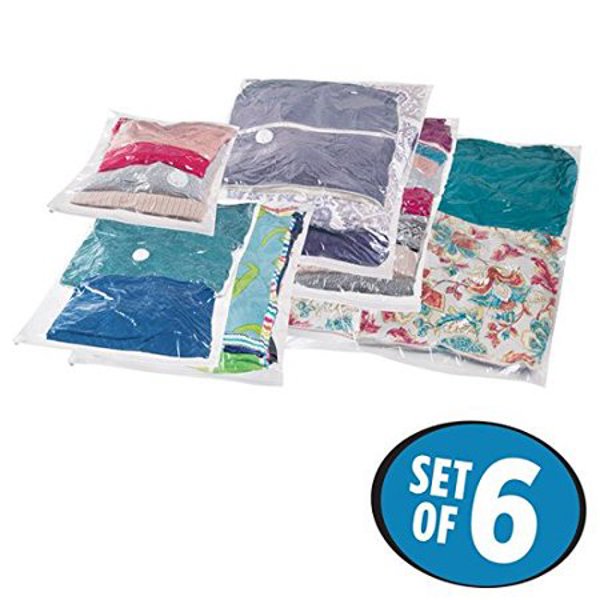 InterDesign 6230 Vacuum Storage Bags 6 Piece Multi Pack