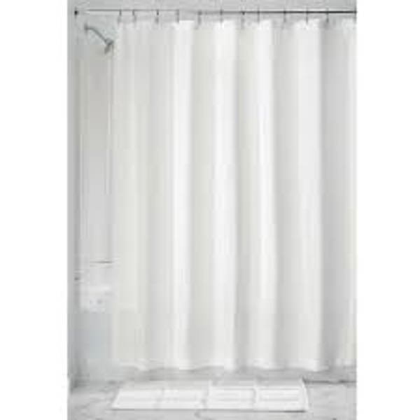 InterDesign 74650 Waffle Shower Curtain White