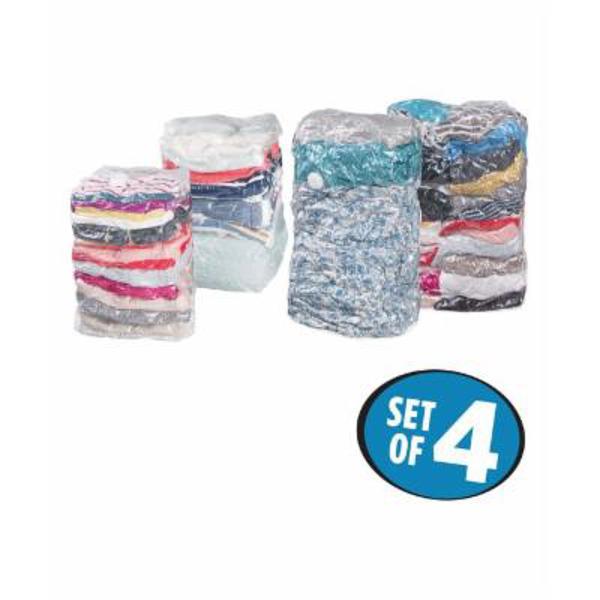 InterDesign 6240 4 Piece Vacuum Storage Cube Multi Pack