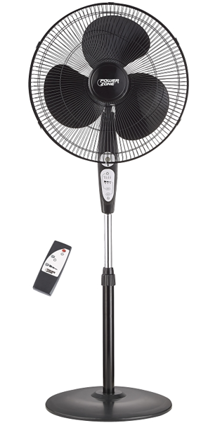 POWERZONE SP2-18ARY Stand Fan 18 In Black with Remote Control