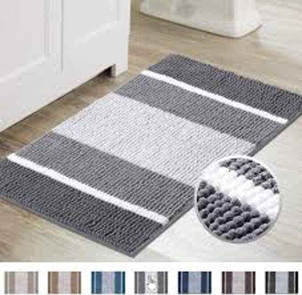 Safdie 93272.Z.74 Woven Bath Mat 19x29 In Silver Grey
