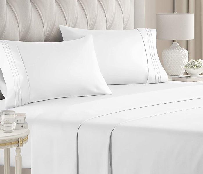 Plazatex CALKN-WHT-SHEET Sheet Set White