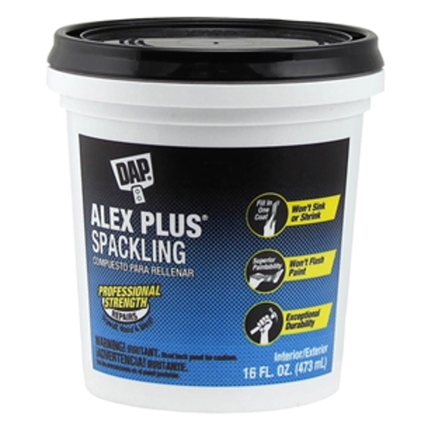 DAP INC 18745 Spackling Paste 16 Oz White