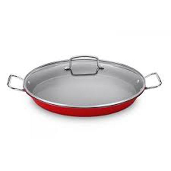 Cuisinart/Waring ASP-38CR Paella Pan with Cover 15 In Non-Stick