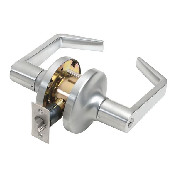 Tell Manufacturing CL100011 Entry Lock Lever Keyed Satin Chrome