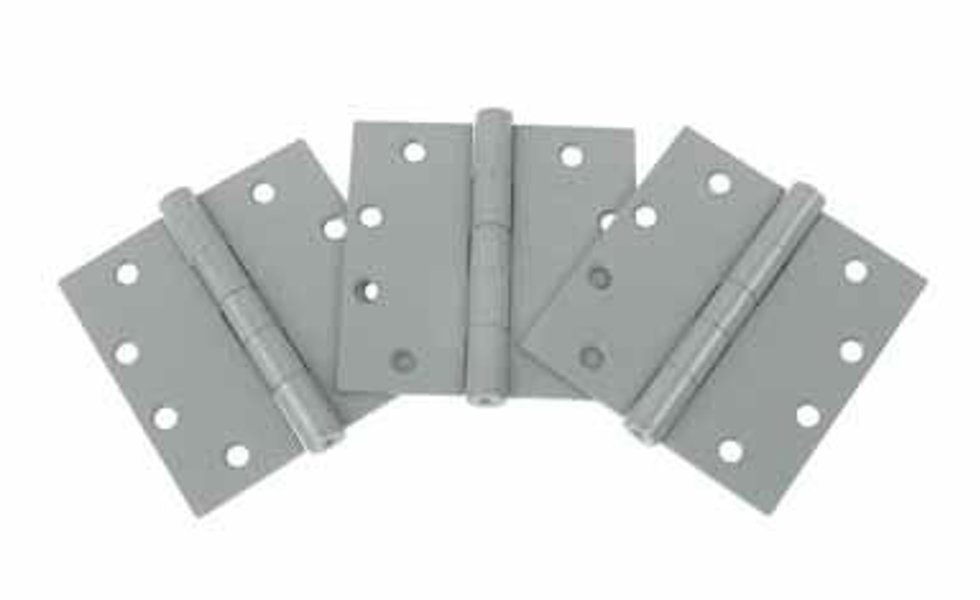 Tell Manufacturing HG100020 Square Corner Hinge 3 Pack Steel Prime Coat