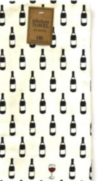 Design Imports 91115 Printed Dish Towel Bottle Dots