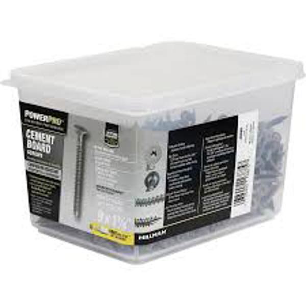 Hillman Group 48889 Cement Board Screw 9 X 1-1/4 In 5 Lb Pack 925 Pcs Hex Bit Wafers Head