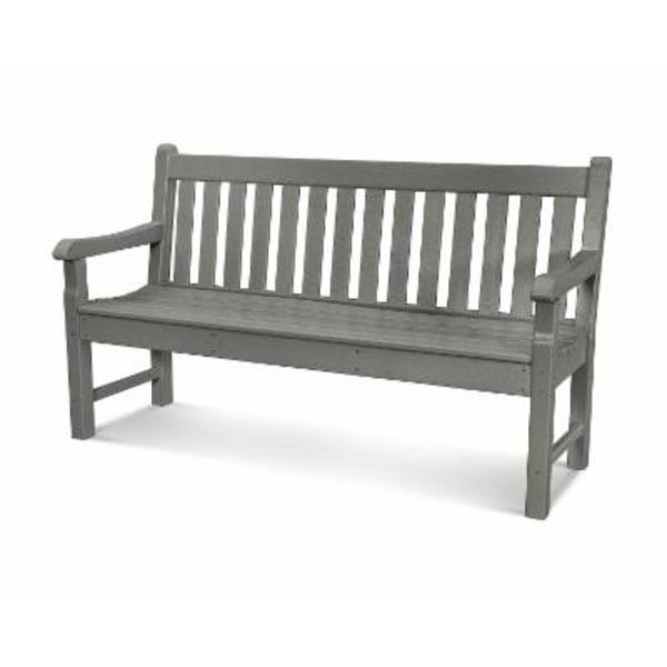 POLY-WOOD, INC. RKB60SG Rockford 60 In Bench Slate Grey
